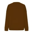 thumbnail image 3 of SMihono Womens Oversized Fleece Sweatshirts Deals Basic Solid Shirts Lantern Sleeve Long Sleeve Pullover Tops Loose Casual Flowy Dressy Blouse Crewneck Hoodless Sweaters Outfits Soft Brown 6, 3 of 4