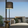 thumbnail image 5 of Drum Lampshades, Kvago Linen Lamp Shade, E27 Light Cover Replacement for Chandeliers Table Floor Lamp Kitchen Light Fixtures (Black, 11.81''Top x 11.81'' Bottom x 7.87'' High), 5 of 9