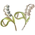 thumbnail image 1 of 2 Pcs Pinces à Mâchoires Tulipes Fleur Accessoires pour Cheveux, 1 of 8
