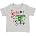 thumbnail image 3 of Inktastic Santa is Promoting Me to Big Sister Girls Toddler T-Shirt, 3 of 5