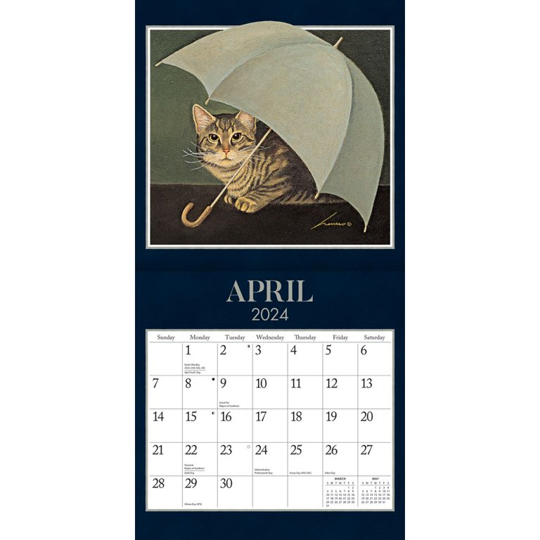 Lang Companies, American Cat 2024 Mini Wall Calendar - Walmart.com