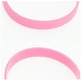 thumbnail image 3 of Unique Bargains 24 Pcs Solid Silicone Bracelets for Sports Pink, 3 of 6