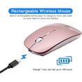 thumbnail image 5 of Souris Bluetooth Rechargeable Sans Fil pour Macbook Pro, Souris Sans Fil Bluetooth pour Ordinateur Portable Pc, 5 of 5