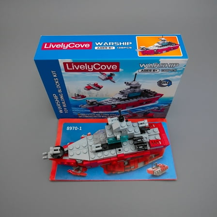 LivelyCove This themed boat building block set takes children into a legendary ocean world