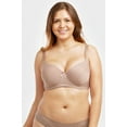 thumbnail image 3 of 247 Frenzy 247FA-BR4600P-36C Womens Essentials Full Coverage Solid T-Shirt Bras - Missy & Plus - Size 36C - Pack of 6, 3 of 8