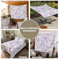 thumbnail image 6 of Purple Flowers Large Tapestry for Bedroom Wall Hanging Tapestry,Romantic Botanical Floral Plants Leaves Ceiling Backdrop Tapestries Poster Blanket Wall Decor for Teens Room Living Room Dorm 85" x 90", 6 of 8