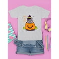 thumbnail image 3 of Halloween Kitten In Pumpkin T-Shirt Juniors -Image by Shutterstock,  Medium, 3 of 4