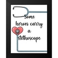 thumbnail image 2 of Prime, Marcus 12x14 Black Modern Framed Museum Art Print Titled - Stethoscope Heroes, 2 of 5