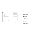 thumbnail image 4 of -KYN - Set de 4 Sillas SIRA(COLOR AMARILLO)., 4 of 6