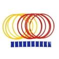 thumbnail image 2 of 10PCS Plastic Hoops with Free Combinationfor Kids Sensory Training, Brain Development, Portable Design, Hopscotch Game, 2 of 7