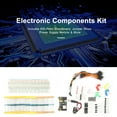 thumbnail image 4 of Kit de electrónica MB102 con 830 conexiones - Incluye protoboard, módulo de alimentación, LED multicolor, cables puente, capacitores, diodos, transistores y resistencias - Ideal para proyectos DIY y, 4 of 7
