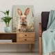 thumbnail image 5 of Qisvanset Framed Canvas Wall Art, 12x16 Inch Sage Green Bunny Watercolor Nursery Wall Print, 5 of 5