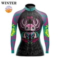 thumbnail image 3 of Jersey de ciclismo de manga larga para mujer de México, ropa de competición de ciclismo de montaña fina o polar de invierno, 3 of 5