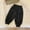 Black, variant on ATOGUTA Boys Corduroy Pants Size 1T-12 Cuffed Casual Pants Elastic Waist Athletic Joggers Sweat Pants with Pockets Black