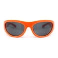 thumbnail image 2 of Classic 90s Style Sport Oval Round Plastic Sunglasses Orange - Black, 2 of 4