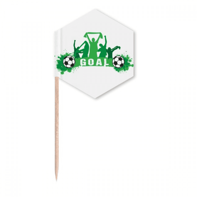 Win Soccer Football Sports Toothpick Flags Cupcake Picks Party Celebration