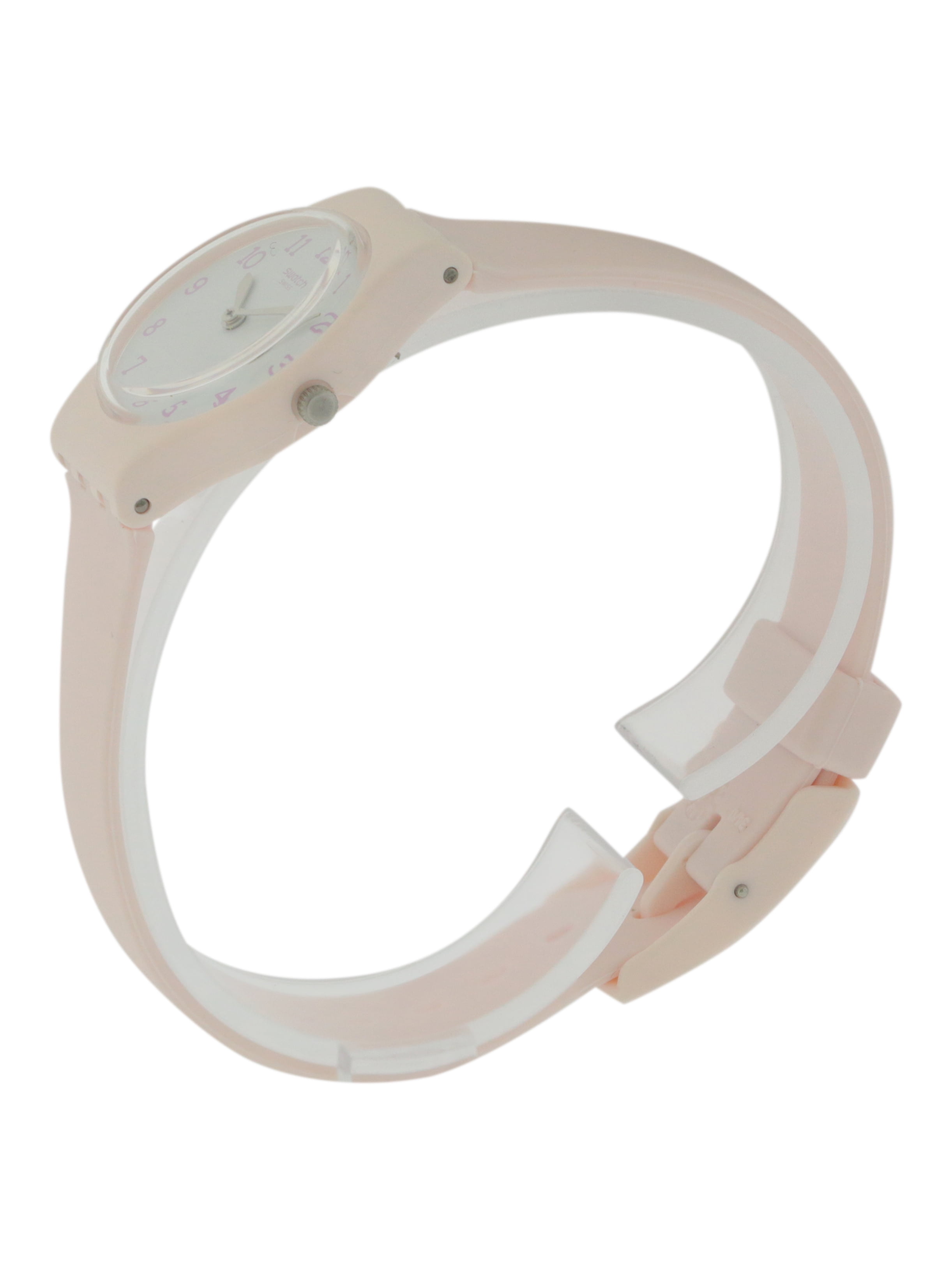 Swatch Original LP150 Pinkbelle White Dial Pink Silicone