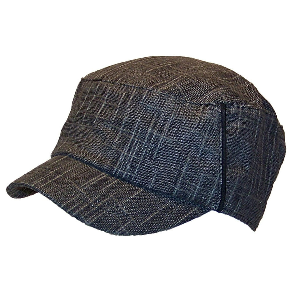 David and Young - David & Young Mens Elastafit Cross Textured Cadet Hat