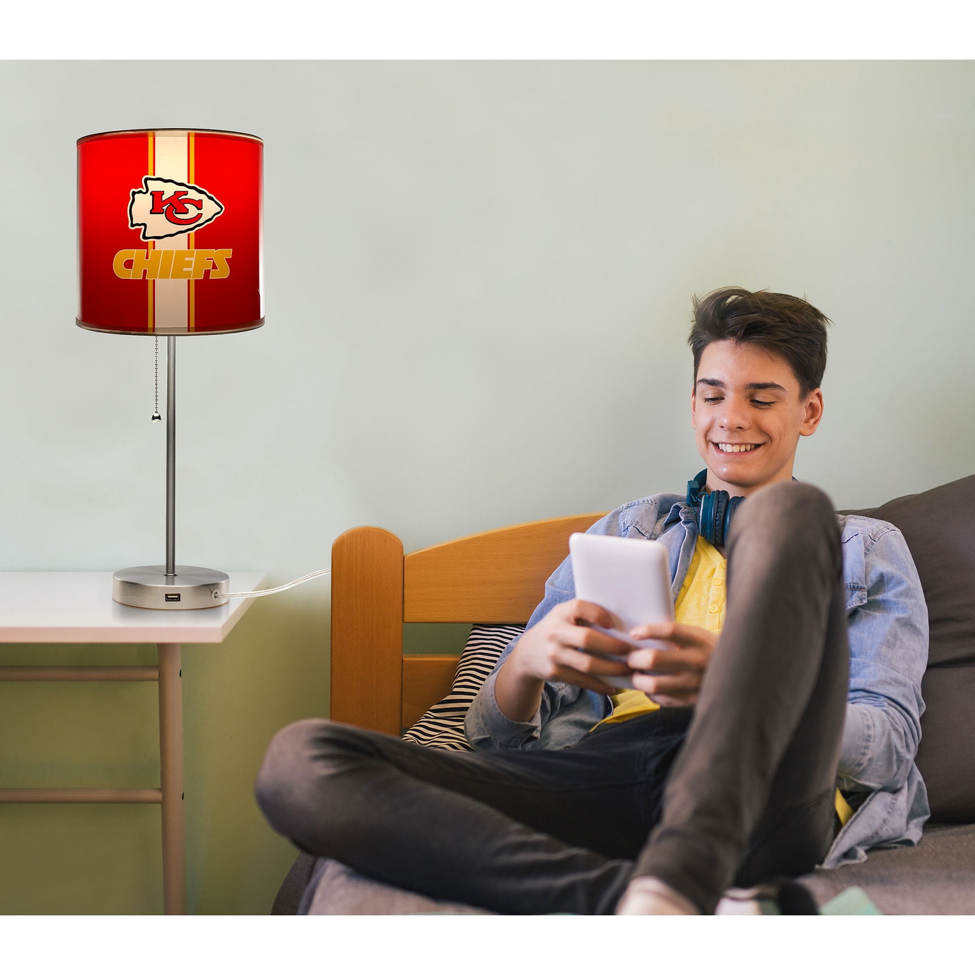 Imperial Kansas City Chiefs Chrome Desk Lamp