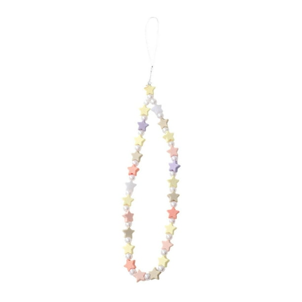 Bonita pulsera llavero bolso colgante teléfono decoración multiusos elegante billetera Estrella de cinco puntas