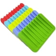 thumbnail image 2 of Jabonera para ducha, cascada, jabonera, jabonera para baño, cocina, encimera, silicona flexible, mantiene las barras de jabón secas, fácil limpieza, naranja, 2 unidades WD.WDQZL Hogar, 2 of 3