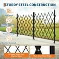thumbnail image 6 of Mescukay Double Expandable Gate, 41"H x 205"W Folding Security Gate, Steel Accordion Security Gate, Flexible Garage Door Gate, 360° Rolling Barricade Gate, Scissor Gate with Padlock, 6 of 7