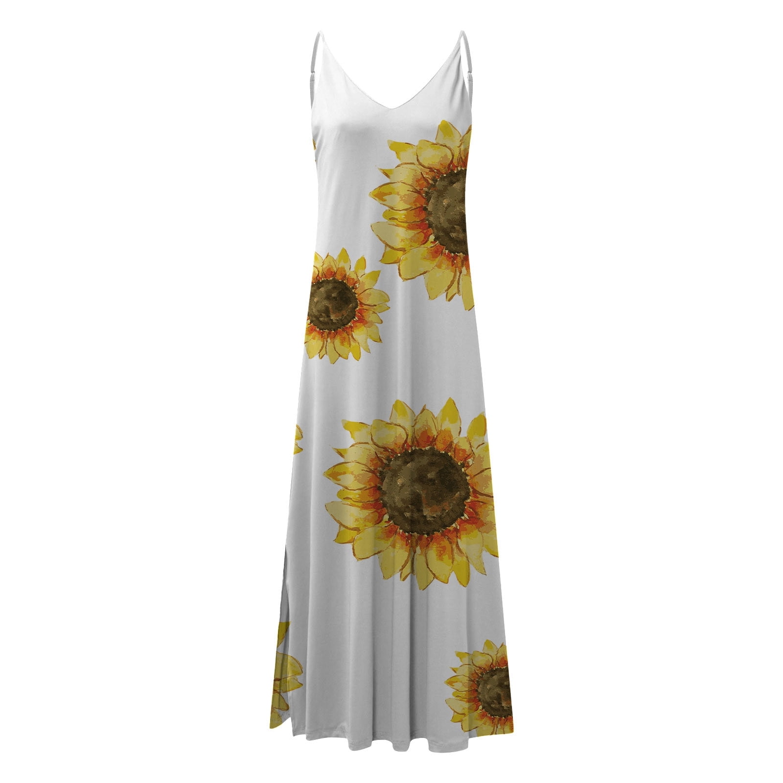 Sunflower Dress - Summer Stretchy One Size Cotton Dress - Etsy