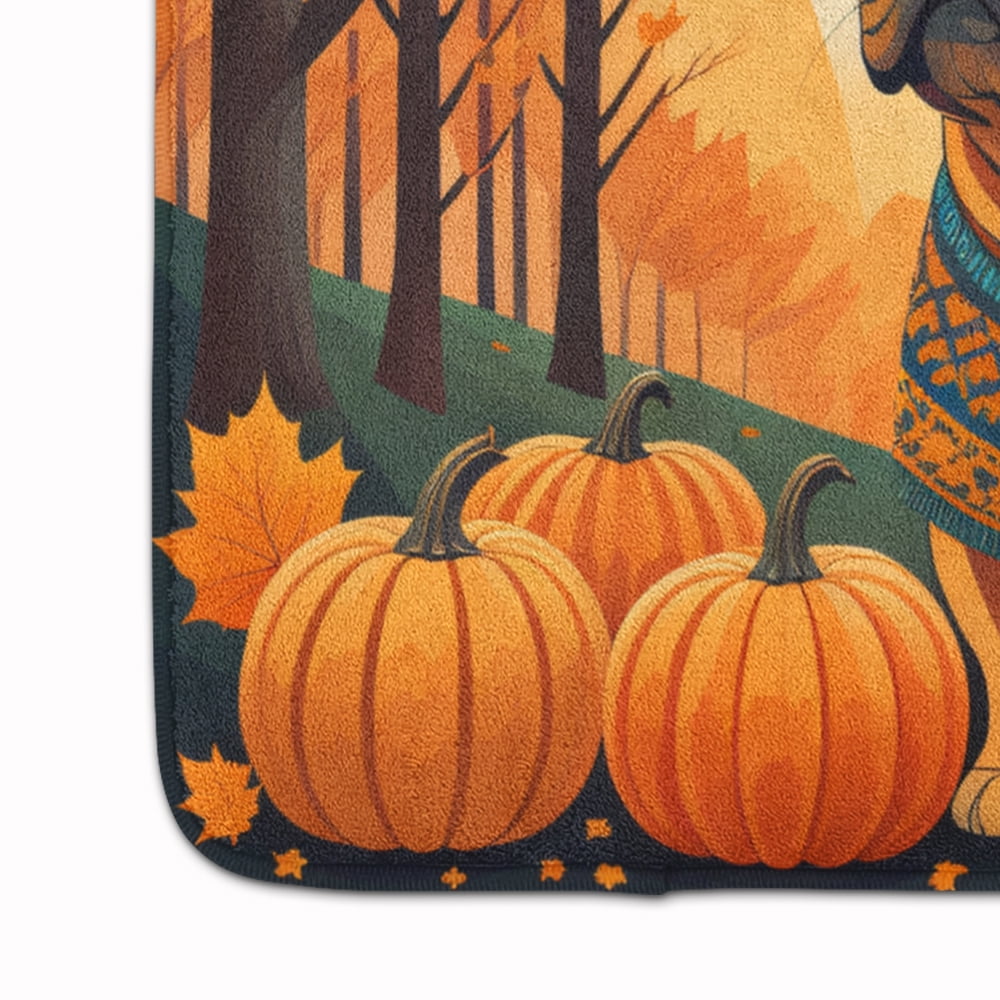 Carolines Treasures DAC1070RUG 19 x 27 in. Unisex Shar Pei Fall Memory Foam Kitchen Mat