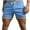 Blue, variant on MELDVDIB Mens Summer Shorts Solid Color Stripe Sweat Shorts Elastic Waist Drawstring Comfy Workout Gym Running Shorts with Pockets Blue 3XL
