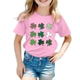 thumbnail image 1 of TZEWGL Chemise Décontractée pour Infnat Manches Courtes Col Rond Graphique Blouse Tendance pour Filles Garçons Taille 6-7T, 1 of 4