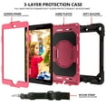 thumbnail image 3 of iPad 9th 8th 7th Generation Cases with Screen Protector, iPad 10.2" 2021/2020/2019 Case, Allytech Heavy Duty Shockproof Protective Covers with 360 Rotate Stand /Hand Strap/ Should Belt /Pencil Holder, 3 of 5