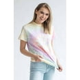 thumbnail image 3 of Zen Rainbow Tie Dye Shirt - Casual Summer Short Sleeve Top, 3 of 4