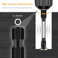 thumbnail image 2 of drill bit set,With Drill Set Toolbox Inch Wind Bit With Drill Bit With (60mm) Set Drill 1/4-inch Rod Functional With Rod With Wind (60mm) 28 Piece Set 25mm/75mm/50mm 1/4 With 25mm/75mm/50mm Set With, 2 of 6