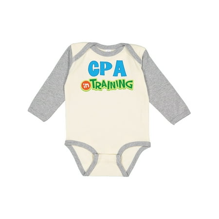 

Inktastic CPA in Training Gift Baby Boy or Baby Girl Long Sleeve Bodysuit
