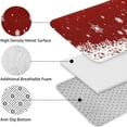 thumbnail image 5 of Red Christmas Snowflake Pattern Bathroom Rugs Sets 3 Piece,Toilet Cover Set,Absorbent Non Slip Bathroom Mats Sets with U-Shaped Contour Rug Toilet Rug Set, 5 of 5