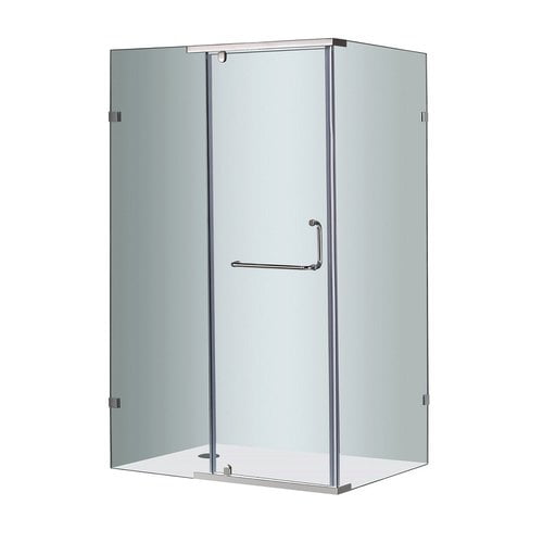 Aston 48 X 75 Pivot Semi Frameless Shower Door Walmart Com Walmart Com