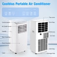 thumbnail image 6 of HMCITY  8500 BTU Portable Air Conditioner,3 In1 AC with Remote Control,Portable AC Cooling Range up to 450 Sq.FT with 24-Hour Timer, Windows kit,Brush,White, 6 of 7