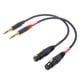 thumbnail image 1 of Cable XLR a 1/4 TRS de 6,35 mm, doble canal, 3 pines, XLR hembra, 1 of 5