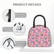 thumbnail image 4 of Fotbe pink Holiday Joy Bolsa de Almuerzo con Estampado, Lonchera Aislada, Contenedor de Comida Reutilizable Tipo Cooler a Prueba de Fugas, 4 of 6