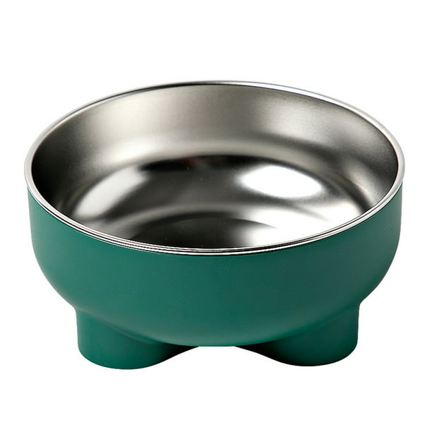 Cuencos desmontables para perros Laklulu, cuencos de acero inoxidable para perros, cuencos de agua y comida para perros, cuenco de alimentación para mascotas, resistente al óxido, 150 x 60 mm