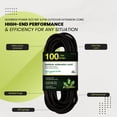 thumbnail image 5 of GoGreen Power Inc. 16/3 100ft Black Outdoor Extension Cord - Heavy Duty, Moisture Resistant - Perfect for Tools & Equipment - GG-13700BK, 5 of 6