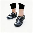 thumbnail image 2 of Gyujnb Kids Quick Lace Water Shoes Grid Print Mesh Upper Round Toe Flat Sole Footwear (Unisex),5.5-6 Years, 2 of 3
