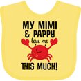 thumbnail image 3 of Inktastic Mimi and Pappy Love Me Boys or Girls Baby Bib, 3 of 4