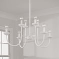 thumbnail image 5 of Capital Lighting 456181CE Mallory 8 Light 33" Wide Candle Style Chandelier - White, 5 of 6