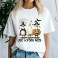 thumbnail image 3 of Spooky Goose Halloween Ghost Witch Pumpkin Costume Party Shirt, Halloween Shirt, Spooky Season Tee, Happy Halloween, Ghost Pumpkin Tshirt, Funny Holiday Gift,Horror Witchy ,Trick Or Treat, 3 of 5