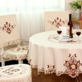 thumbnail image 6 of Pastoral Embroidered Square Tablecloth for Home Decoration and Party Accessory - European Style, 6 of 7