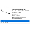thumbnail image 2 of Front Right Stabilizer Bar Link - Compatible with 2014 - 2016 BMW 228i 2015, 2 of 2