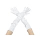 thumbnail image 1 of Guantes de satén extra largos para mujer Inspire Chic, de longitud de brazo, con dedos completos, guantes de noche de los años 1920 para fiestas de baile, blancos, talla única, 1 of 6