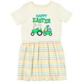 thumbnail image 3 of Inktastic Happy Easter Bunny and Tractor Girls Toddler Dress, 3 of 5