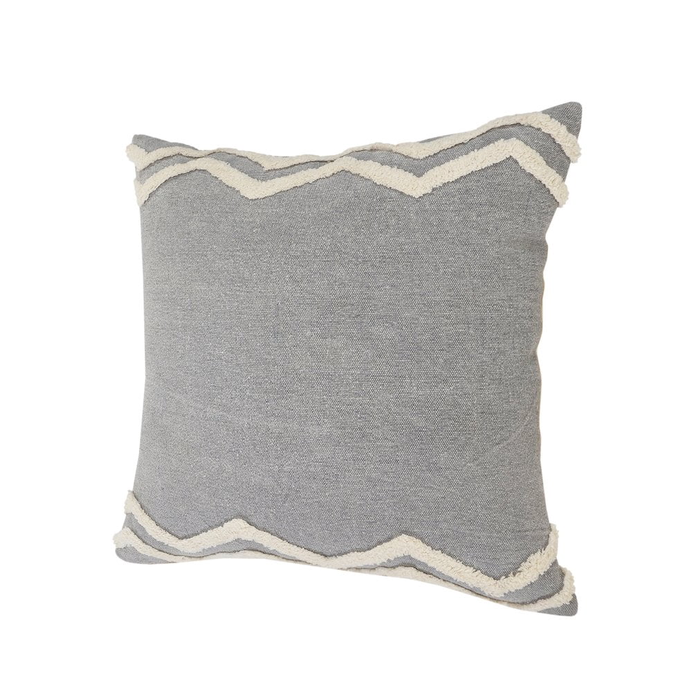 Harlow Hill Sindy 20"x 20" Charcoal Chevron Cotton Adult Decorative Throw Pillow